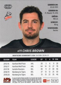 2020-21 Playercards (DEL) #DEL-280 Chris Brown Back
