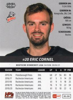 2020-21 Playercards (DEL) #DEL-284 Eric Cornel Back
