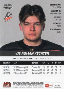 2020-21 Playercards (DEL) #DEL-293 Roman Kechter Back