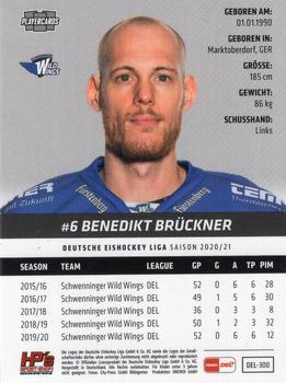 2020-21 Playercards (DEL) #DEL-300 Benedikt Brückner Back