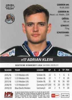 2020-21 Playercards (DEL) #DEL-328 Adrian Klein Back