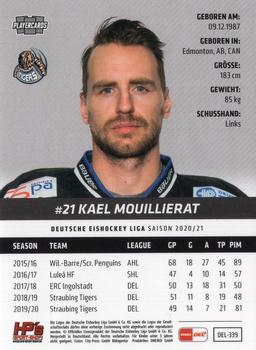 2020-21 Playercards (DEL) #DEL-339 Kael Mouillierat Back