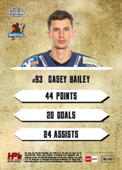 2020-21 Playercards (DEL) #DEL-430 Casey Bailey Back