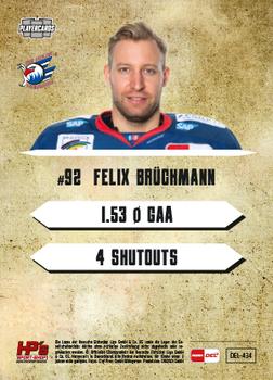 2020-21 Playercards (DEL) #DEL-434 Felix Bruckmann Back