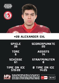 2020-21 Playercards (DEL) #DEL-442 Alexander Ehl Back
