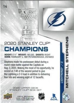 2020 Upper Deck Stanley Cup Champions Box Set #14 Mitchell Stephens Back