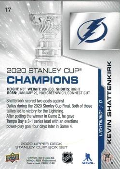 2020 Upper Deck Stanley Cup Champions Box Set #17 Kevin Shattenkirk Back