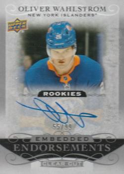 2019-20 Upper Deck Clear Cut - Embedded Endorsements #EE-OW Oliver Wahlstrom Front