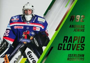 2020-21 Playercards (DEL) - Rapid Gloves #DEL-RG06 Andreas Jenike Front