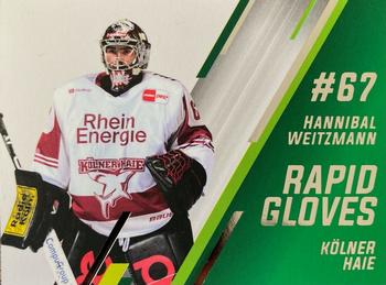 2020-21 Playercards (DEL) - Rapid Gloves #DEL-RG16 Hannibal Weitzmann Front