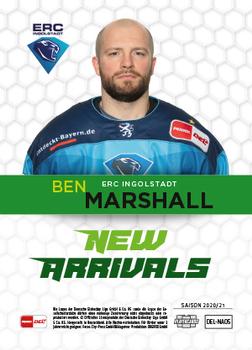 2020-21 Playercards (DEL) - New Arrivals #DEL-NA05 Ben Marshall Back