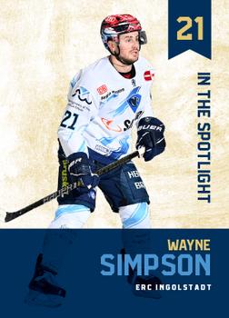 2020-21 Playercards (DEL) - In The Spotlight #DEL-SP05 Wayne Simpson Front