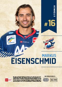 2020-21 Playercards (DEL) - In The Spotlight #DEL-SP09 Markus Eisenschmid Back