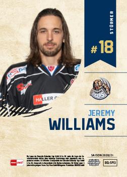 2020-21 Playercards (DEL) - In The Spotlight #DEL-SP13 Jeremy Williams Back