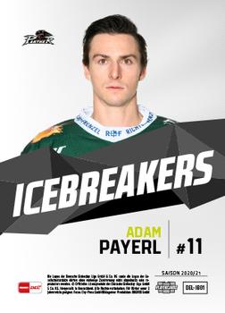 2020-21 Playercards (DEL) - IceBreakers #DEL-IB01 Adam Payerl Back