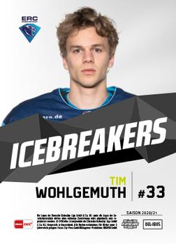 2020-21 Playercards (DEL) - IceBreakers #DEL-IB05 Tim Wohlgemuth Back
