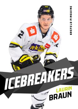 2020-21 Playercards (DEL) - IceBreakers #DEL-IB08 Laurin Braun Front