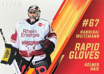 2020-21 Playercards (DEL) - Rapid Gloves Parallel #DEL-RG16 Hannibal Weitzmann Front