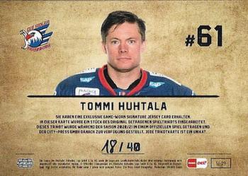 2020-21 Playercards (DEL) - Signature Jersey Cards #SJ-09 Tommi Huhtala Back