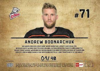 2020-21 Playercards (DEL) - Signature Jersey Cards #SJ-11 Andrew Bodnarchuk Back