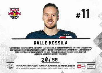 2020-21 Playercards (DEL) - Stick Cards #SC-10 Kalle Kossila Back