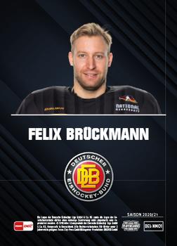 2020-21 Playercards (DEL) - DEB #DEL-NM01 Felix Brückmann Back