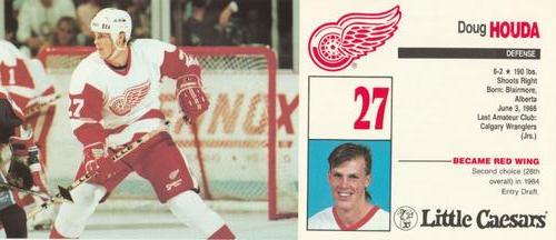 1989-90 Little Caesars Detroit Red Wings #NNO Doug Houda Front