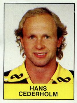 1985-86 Panini Hockey Elitserien (Swedish) Stickers #7 Hans Cederholm Front