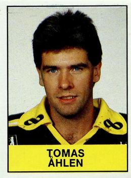 1985-86 Panini Hockey Elitserien (Swedish) Stickers #9 Tomas Åhlen Front