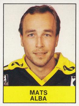 1985-86 Panini Hockey Elitserien (Swedish) Stickers #11 Mats Alba Front