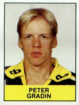 1985-86 Panini Hockey Elitserien (Swedish) Stickers #16 Peter Gradin Front