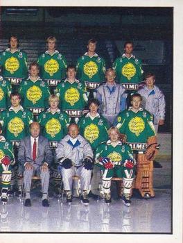 1985-86 Panini Hockey Elitserien (Swedish) Stickers #24 Team Front