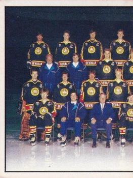 1985-86 Panini Hockey Elitserien (Swedish) Stickers #57 Team Front
