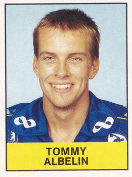 1985-86 Panini Hockey Elitserien (Swedish) Stickers #76 Tommy Albelin Front
