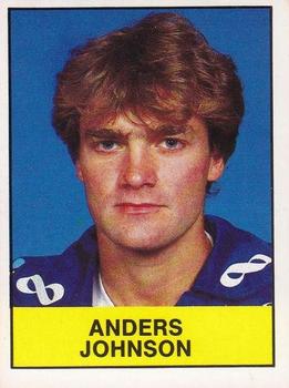 1985-86 Panini Hockey Elitserien (Swedish) Stickers #85 Anders Johnson Front