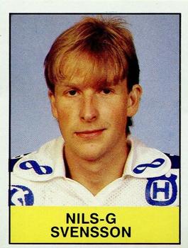 1985-86 Panini Hockey Elitserien (Swedish) Stickers #179 Nils-Gunnar Svensson Front