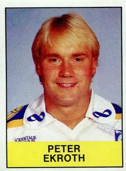 1985-86 Panini Hockey Elitserien (Swedish) Stickers #226 Peter Ekroth Front