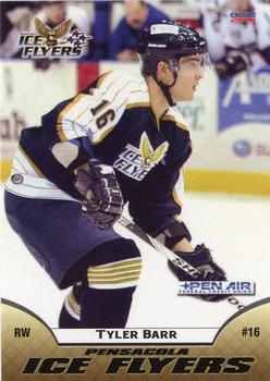 2009-10 Choice Pensacola Ice Flyers (SPHL) #02 Tyler Barr Front