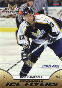 2009-10 Choice Pensacola Ice Flyers (SPHL) #04 Rob Campbell Front