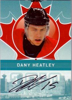 2009-10 In The Game Vancouver Olympics - Autographs #A-DH Dany Heatley Front