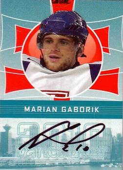 2009-10 In The Game Vancouver Olympics - Autographs #A-MG Marian Gaborik Front