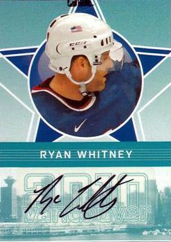2009-10 In The Game Vancouver Olympics - Autographs #A-RW Ryan Whitney Front