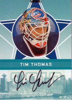 2009-10 In The Game Vancouver Olympics - Autographs #A-TT Tim Thomas Front
