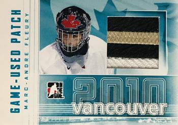 2009-10 In The Game Vancouver Olympics - Game Jerseys Patches #GUP-06 Marc-Andre Fleury Front