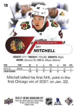 2020-21 Upper Deck NHL Star Rookies Box Set #19 Ian Mitchell Back