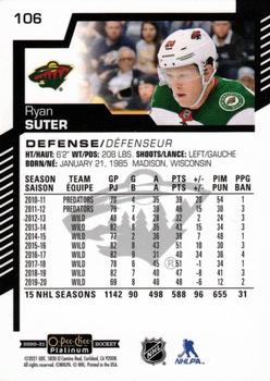 2020-21 O-Pee-Chee Platinum #106 Ryan Suter Back