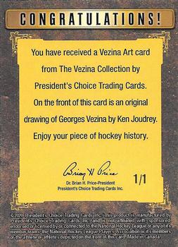 2020-21 President's Choice Vezina Collection - Vezina Art #NNO Georges Vezina Back