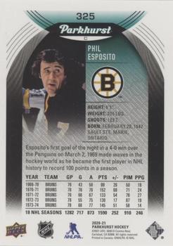 2020-21 Parkhurst - Gold Foil #325 Phil Esposito Back