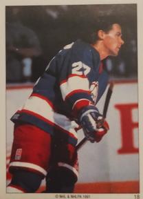 1991 Panini Super Poster Winnipeg Jets #18 Teppo Numminen Front