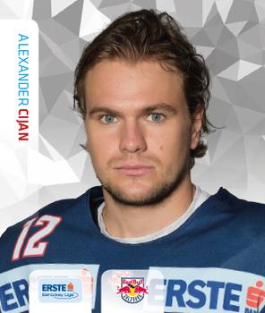 2015-16 Playercards Stickers (EBEL) #005 Alexander Cijan Front